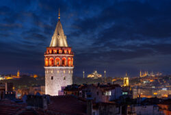 Rooftop Restaurants In Istanbul - Galata tower Istanbul and night