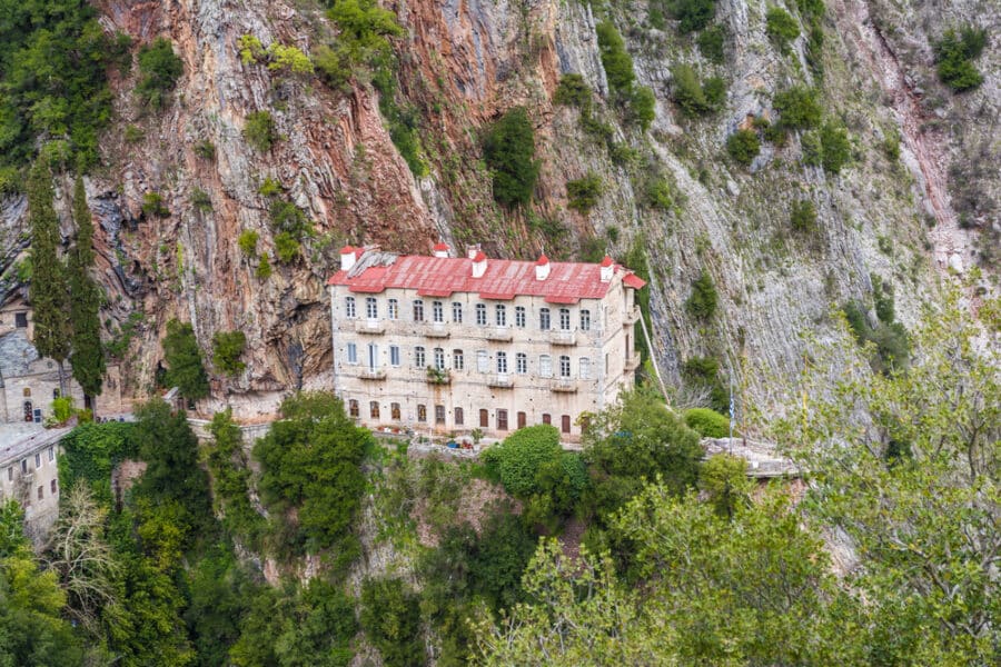 Proussos monastery near Karpenisi town in Evrytania
