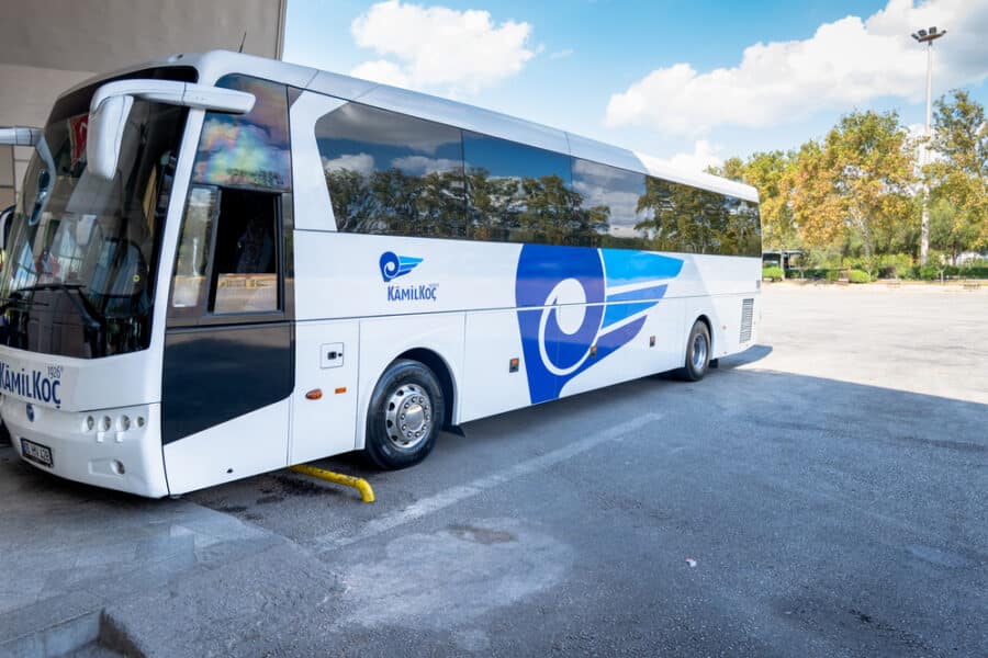 Turkey Bus Travel - Bus in Antalya bus station_Kamil Koc