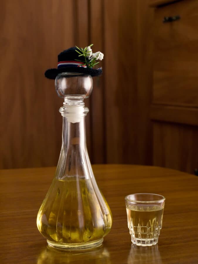 Croatian rakija - brandy bottle