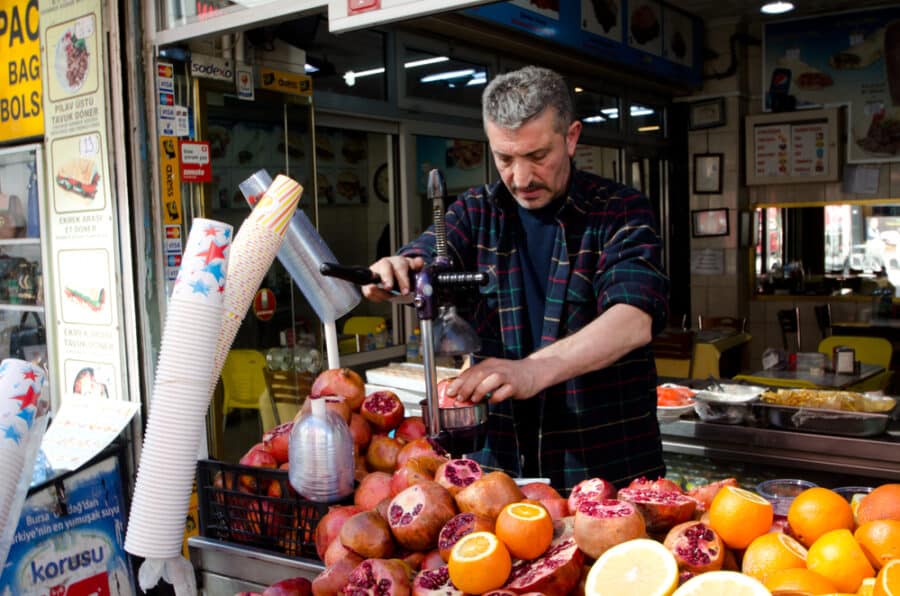 Juice in Istanbul Turkey