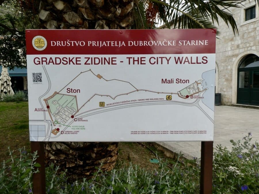 Mali Ston & Ston Walls map