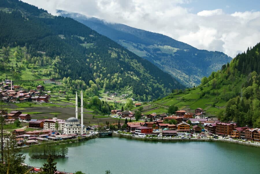 Uzungol - lake in the north-eastern part of Turkey