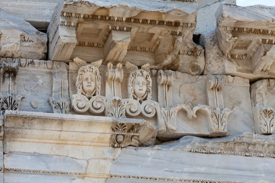Ruins in ancient city of Pergamon, Turkey