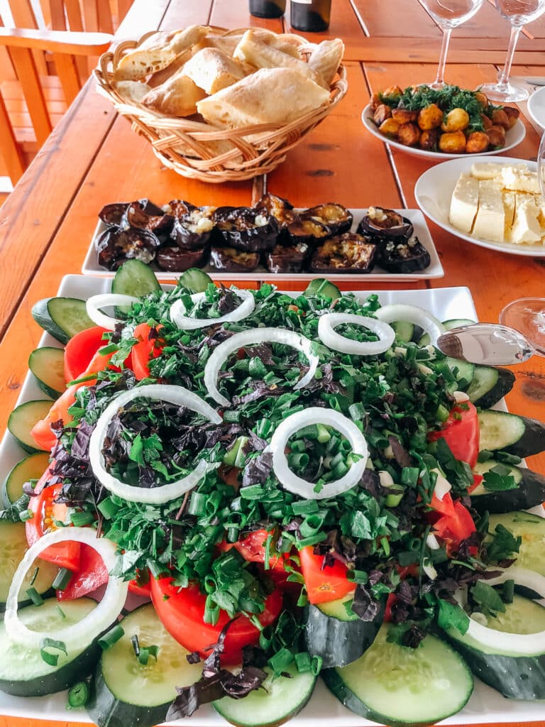 Kakheti Wine Region, Georgia_Georgian Food Spread